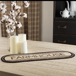 Farmhouse Jute Oval Runner 8x24
